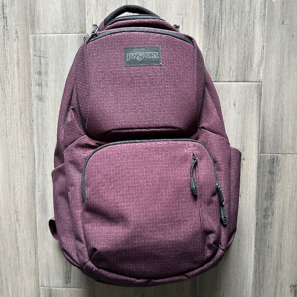 Jansport Backpack/Computer Travel Bag Burgundy Red